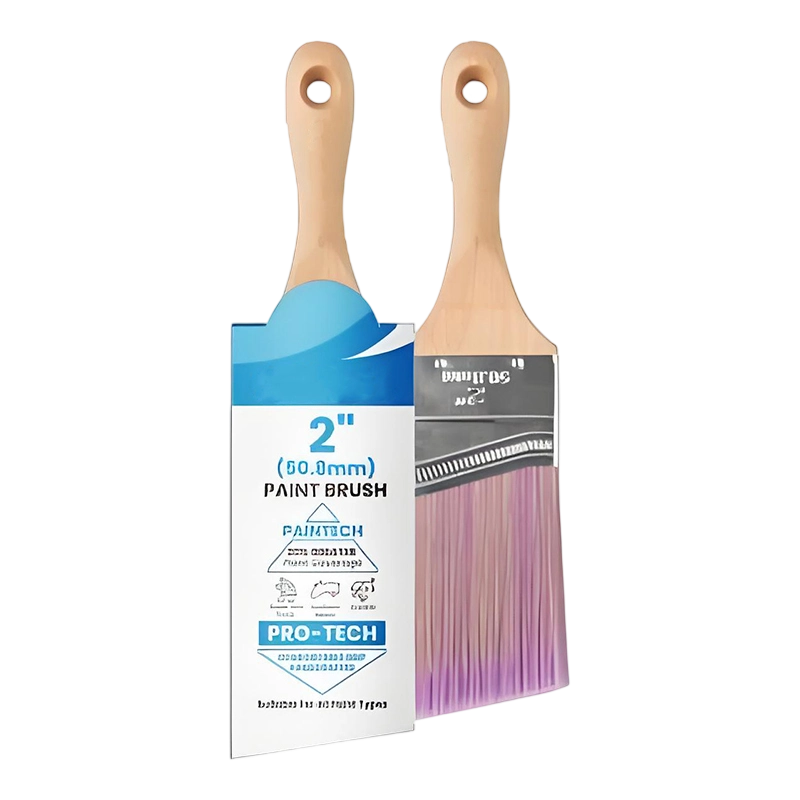 Angled beech hawakan pintura brush